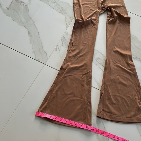 NWT PUMIEY flare jumpsuit size small tan brown latte color - Picture 6 of 8